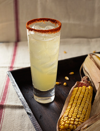 street corn sour cocktail in garden and gun from frederick maryland chef chris spear